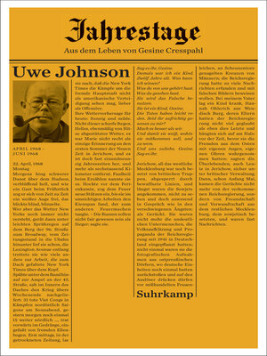 cover image of Jahrestage 3